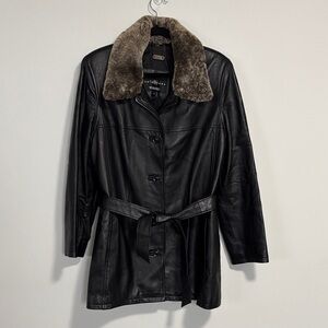 A and S Selections Soft Touch Lamb Leather Jacket Medium Black